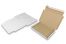 Brievenbusdozen met bovenklep en stripsluiting - 310 x 220 x 25 mm (A4), wit | Enveloppenland.nl