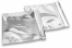 Zilver gekleurde metallic folie enveloppen - 220 x 220 mm | Enveloppenland.nl