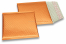 Luchtkussen enveloppen ECO metallic - oranje 165 x 165 mm | Enveloppenland.nl