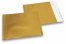 Goud gekleurde mat metallic folie enveloppen - 165 x 165 mm | Enveloppenland.nl