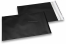 Zwart gekleurde mat metallic folie enveloppen - 180 x 250 mm | Enveloppenland.nl