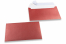 Rood gekleurde enveloppen parelmoer - 114 x 162 mm | Enveloppenland.nl