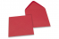 Wenskaart enveloppen gekleurd - rood, 155 x 155 mm | Enveloppenland.nl