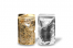 Stazakken metallic transparant - goud metallic, 130 x 225 x 70 mm - 500 ml | Enveloppenland.nl