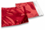 Rood gekleurde metallic folie enveloppen - 220 x 220 mm | Enveloppenland.nl