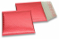 Luchtkussen enveloppen ECO metallic - rood 165 x 165 mm | Enveloppenland.nl