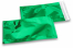 Groen gekleurde metallic folie enveloppen - 114 x 229 mm | Enveloppenland.nl