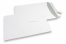 Witte papieren enveloppen, 220 x 312 mm (EA4), 120 grams, stripsluiting, gewicht per stuk ca. 18 gr. | Enveloppenland.nl