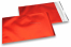 Rood gekleurde mat metallic folie enveloppen - 180 x 250 mm | Enveloppenland.nl