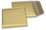 Luchtkussen enveloppen ECO mat metallic - goud 165 x 165 mm | Enveloppenland.nl