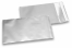 Zilver gekleurde mat metallic folie enveloppen - 114 x 162 mm | Enveloppenland.nl