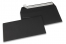 110 x 220 mm - Zwart gekleurde papieren enveloppen  | Enveloppenland.nl