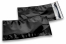 Zwart gekleurde metallic folie enveloppen - 114 x 229 mm | Enveloppenland.nl