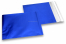 Donkerblauw gekleurde mat metallic folie enveloppen - 165 x 165 mm | Enveloppenland.nl