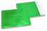 Groen gekleurde mat metallic folie enveloppen - 165 x 165 mm | Enveloppenland.nl