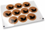 Sluitzegels doop - bruin met zwarte duif | Enveloppenland.nl