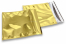 Goud gekleurde metallic folie enveloppen - 165 x 165 mm | Enveloppenland.nl