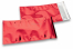 Rood gekleurde metallic folie enveloppen - 114 x 229 mm | Enveloppenland.nl