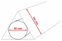 Driehoekskokers: 610 x ø 80 mm / 715 x ø 80 mm / 860 x ø 80 mm