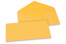 Wenskaart enveloppen gekleurd - goudgeel, 110 x 220 mm | Enveloppenland.nl