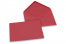 Wenskaart enveloppen gekleurd - rood, 125 x 175 mm | Enveloppenland.nl
