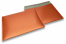 Luchtkussen enveloppen ECO mat metallic - oranje 320 x 425 mm | Enveloppenland.nl