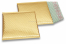 Luchtkussen enveloppen ECO metallic - goud 165 x 165 mm | Enveloppenland.nl
