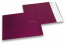 Bordeaux gekleurde mat metallic folie enveloppen - 165 x 165 mm | Enveloppenland.nl