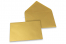 Wenskaart enveloppen gekleurd - goud metallic, 114 x 162 mm | Enveloppenland.nl