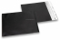 Zwart gekleurde mat metallic folie enveloppen - 165 x 165 mm | Enveloppenland.nl