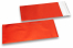 Rode gekleurde mat metallic folie enveloppen - 110 x 220 mm | Enveloppenland.nl