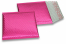 Luchtkussen enveloppen ECO metallic - roze 165 x 165 mm | Enveloppenland.nl