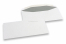 Witte papieren enveloppen, 110 x 220 mm (DL), 80 grams, gegomde sluiting, gewicht per stuk ca. 4 gr. | Enveloppenland.nl