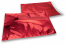 Rood gekleurde metallic folie enveloppen - 320 x 430 mm | Enveloppenland.nl