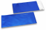 Donkerblauw gekleurde mat metallic folie enveloppen - 110 x 220 mm | Enveloppenland.nl