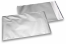 Zilver gekleurde mat metallic folie enveloppen - 180 x 250 mm | Enveloppenland.nl