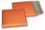 Luchtkussen enveloppen ECO mat metallic - oranje 165 x 165 mm | Enveloppenland.nl
