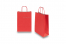 Papieren draagtassen gedraaide handgreep - vuurrood, 220 x 100 x 310 mm, 90 gr | Enveloppenland.nl