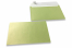 Lime groen gekleurde enveloppen parelmoer - 162 x 229 mm | Enveloppenland.nl