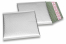 Luchtkussen enveloppen ECO mat metallic - zilver 165 x 165 mm | Enveloppenland.nl