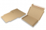 Brievenbusdozen met bovenklep en stripsluiting - 310 x 220 x 25 mm (A4), bruin | Enveloppenland.nl