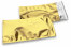 Goud gekleurde metallic folie enveloppen - 114 x 229 mm | Enveloppenland.nl