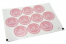 Sluitzegels doop - mi bautizo roze met witte krans | Enveloppenland.nl