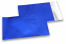 Donkerblauw gekleurde mat metallic folie enveloppen - 114 x 162 mm | Enveloppenland.nl