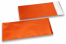 Oranje gekleurde mat metallic folie enveloppen - 110 x 220 mm | Enveloppenland.nl