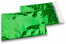 Groen holografisch folie enveloppen gekleurd metallic -162 x 229 mm | Enveloppenland.nl