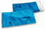 Blauw gekleurde metallic folie enveloppen - 114 x 229 mm | Enveloppenland.nl