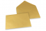 Wenskaart enveloppen gekleurd - goud metallic, 162 x 229 mm | Enveloppenland.nl