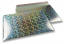 Luchtkussen enveloppen ECO metallic - zilver holografisch 320 x 425 mm | Enveloppenland.nl