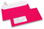 Neon enveloppen - roze, met venster 45 x 90 mm, 20 mm van links, 15 mm van onder